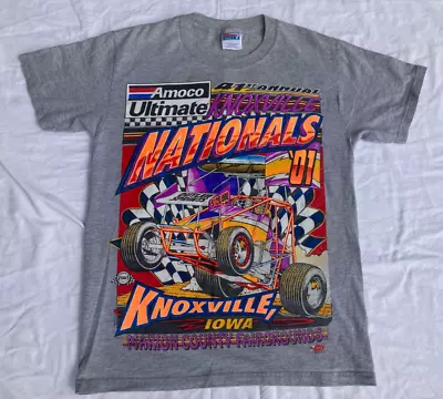 Vintage 2001 41st Annual Knoxville Iowa Nationals Sprint Car Double Sided SMALL • $35