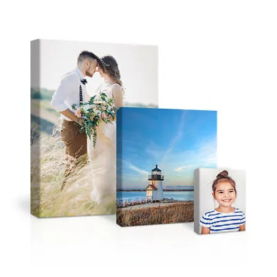 £9.99 • Buy Personalised Canvas Photo Frame Fathers Day Anniversary Birthday Wedding Gift
