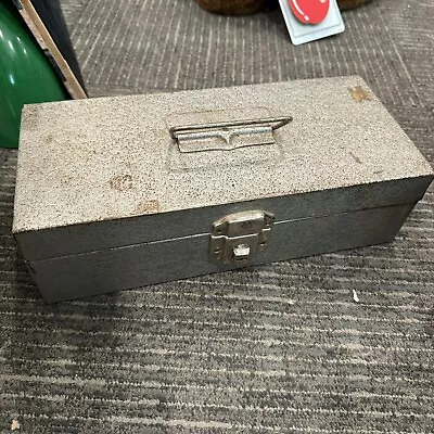 Vintage Heavy Duty Metal Cash Box Tool Tackle Made By Greco Brooklyn Nyc READ • $12