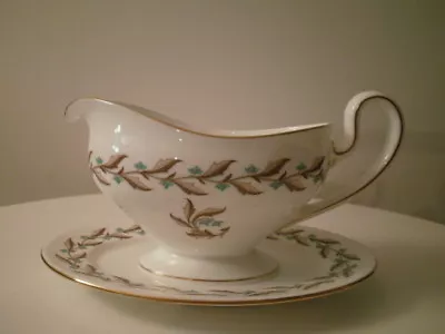 Minton Ashton Footed Gravy Boat W/attached Liner *REDUCED* • $25