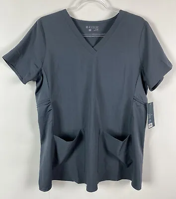 Med Couture Plus One Maternity Scrub Top Size Medium Pewter Grey 8459 M NWT • $24.99