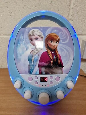 Disney Frozen Disco Party CDG Karaoke Machine Lights Up CD Player (No Mic) • £19.99