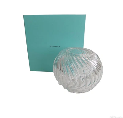 $137 • Buy Tiffany & Co Crystal Vase Swirl Signed Val St Lambert