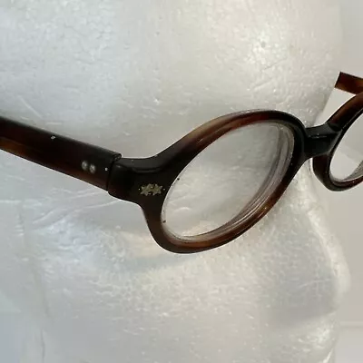 Vintage Swan Optical Tortoise Color Brown Eyeglasses USA • $39.99