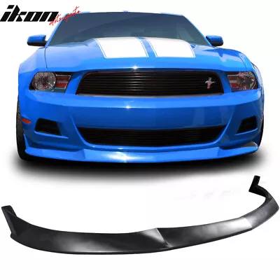 Fits 10-12 Ford Mustang V6 Only S Style Front Bumper Lip Spoiler Unpainted PU • $109.99