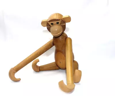 Kay Bojesen Style Wood Jointed MCM Mid Century Modern Hanging Monkey Japan Vtg • $59.99