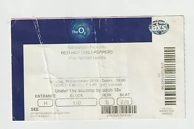 Red Hot Chili Peppers Used Concert Ticket London 2015 • £3.49