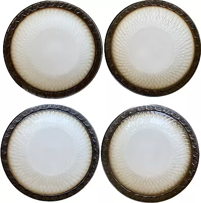 Mikasa Sorrento Gourmet Bascis Ornamental 6” Plate Brown Stoneware Lot Set Of 4  • $12