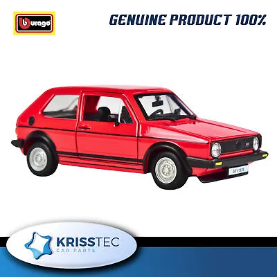   VW Golf Mk1 GTI Red - 1:24 By Bburago 18-21089 Genuine • £18.95