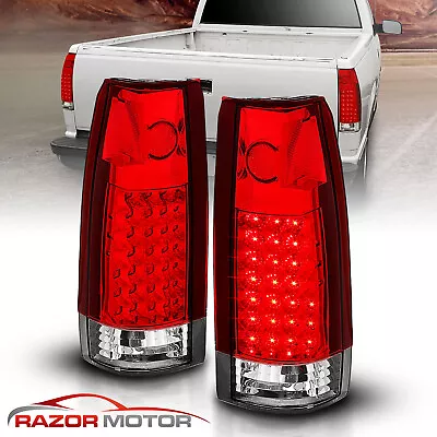 1988-1999 Red LED Tail Lights For Chevy/GMC C10 C/K Silverado Tahoe Sierra • $96.54