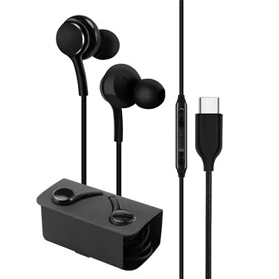 Type C Handsfree Earphone For Samsung Galaxy S20 S21a Note 20 Pixel 4 (JS08) • £3.75