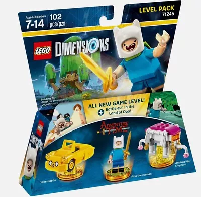 Lego Dimensions 71245 Level Fun Pack Jakemobile Finn The Human Ancient War Eleph • $115