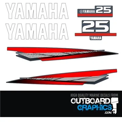 Yamaha 25hp 2 Stroke Outboard Engine Decals/sticker Kit • $40.80