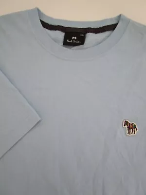 Mens XXL Paul Smith Blue Zebra Logo T Shirt Slim May Fit Large • $27