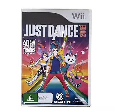Just Dance 2018 Nintendo Wii Game Complete With Manual Multiplayer Party Kids • $20.99