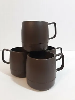 Vintage Dinex Thermos Set Of 4 Insulated Coffee Mug Cup Camping Travel-USA • $14.99