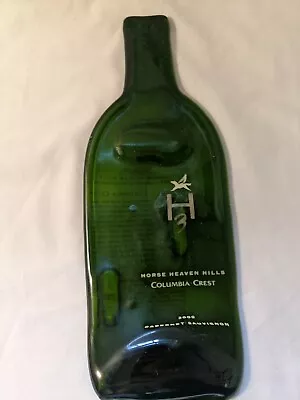 Melted Glass Wine Bottle Spoon Rest WALL HANGING ART Horse Haven Hills CABERNET • $25.29