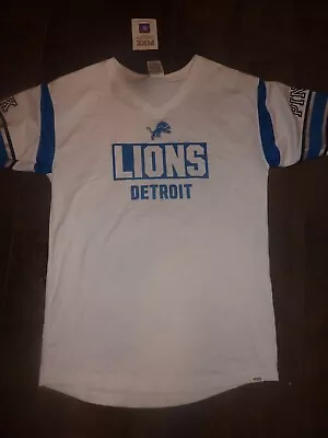 Detroit Lions Very Rare Victorias Secret Pink Bling Nfl Heavy Vneck Teeshirt • $49.99