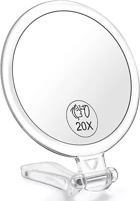 20X Magnifying Mirror Travel Handheld Mirror - 2-Sided With 1X 20X Magnificatio • $18.99