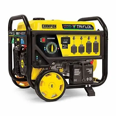 Champion Power Equipment 100416 10000/8000-Watt TRI Fuel Portable Natural Gas  • $1249