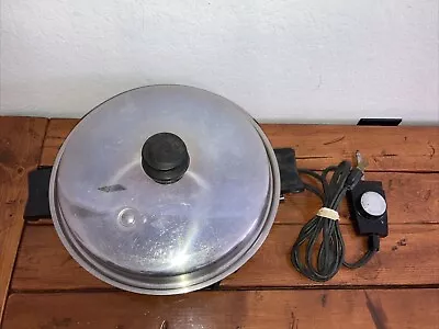 Vtg Saladmaster Oil Core 11  Electric Skillet W Vapo Lid  & Power Cord 7817 NICE • $54.99