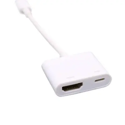 IOS To HDMI HDTV Video Adapter 8 PIN Digital Cable For Apple IPad IPhone X 6 7 8 • £7.99