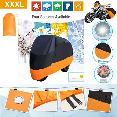 XXL Motorcycle Cover Bike Waterproof Outdoor Rain Dust Sun UV Scooter Protector • $14.29