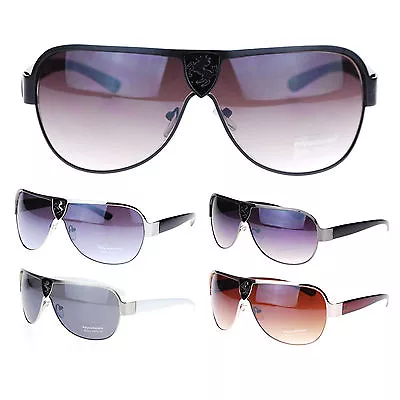 Mens Stallion Designer Metal Rim Fashion Sport Racer Luxury Sunglasses • $7.95