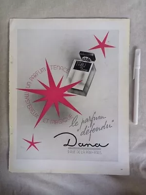 Mid Century French Dana Tabu Perfum  Advertisement • £9.17