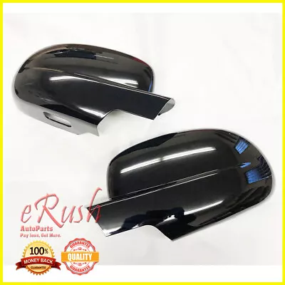$36.99 • Buy For 2007-2014 Chevy Silverado+GMC Sierra Tahoe Yukon BLACK FULL Mirror Cover Set