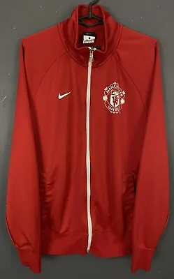 Nike Men's Fc Manchester United 2013/2014 Jacket Soccer Football Size M Medium • $79.99