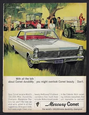 1964 MERCURY COMET Ad  With The Talk About Durability You Might Overlook Beauty  • $11.95