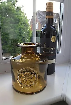 Dartington Amber Art Glass Bottle Vase • £36