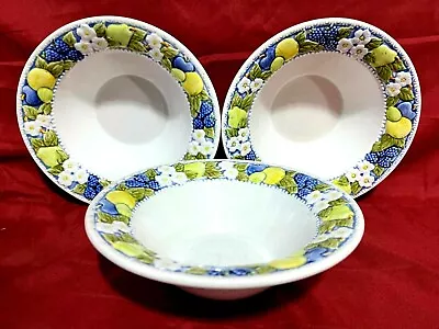 Metlox Vernon Ware Florence 874 Set Of 3 Soup Bowls • $29.95