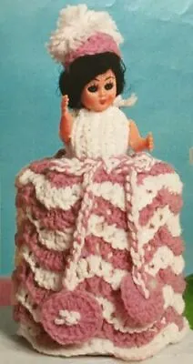 £2.99 • Buy Crochet Pattern - Make Your Own Toilet Roll Cover Doll Dress - 0253