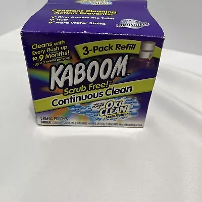 Kaboom Scrub Free! Continuous Clean  Oxi Clean 3 Refills Pouches • $25