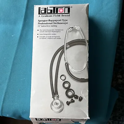 Vintage Labtron 22  Sprague Rappaport Type Professional Stethoscope 602-black • $7.99