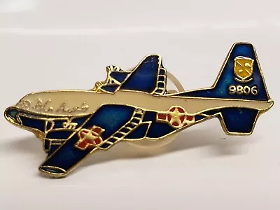 US Navy Blue Angels Lockheed Martin C130F Hercules Aircraft 9806 Lapel Hat Pin • $11