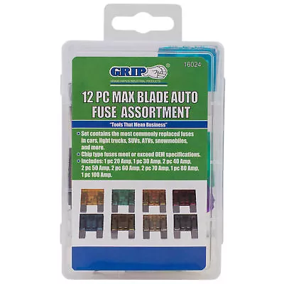 Grip Tools 16024 Maxi Type Blade Fuse Kit 12 Pcs. • $4.99