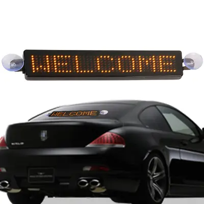 Car Red LED Message Sign Programmable Moving Scrolling Board W/Remote Control • $28.70