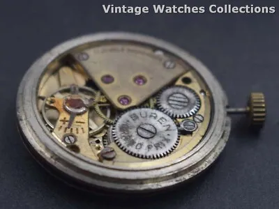 Buren- Winding Non Working Watch Movement For Parts & Repair O-18349 • $76.99