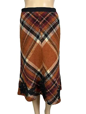 Sfizio Checkered Maxi Skirt Embroidered Size S • $45