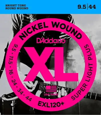 10 Sets D'Addario EXL120+ -3D Super Light Plus Electric Guitar Strings Pack 9.5 • $56.94