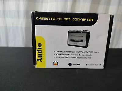 Portable Cassette Tape To MP3/WAV/WMA Via USB Converter Cassette -  • $25