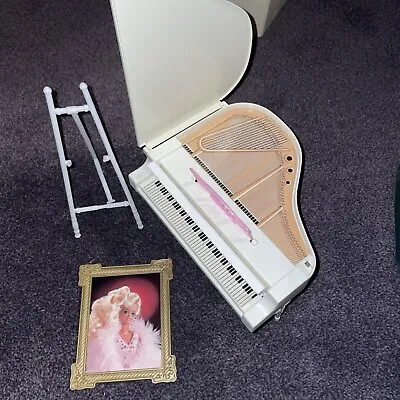Vtg 1989 Barbie Superstar Grand Piano And Concert Portrait Replacement Pieces • $24