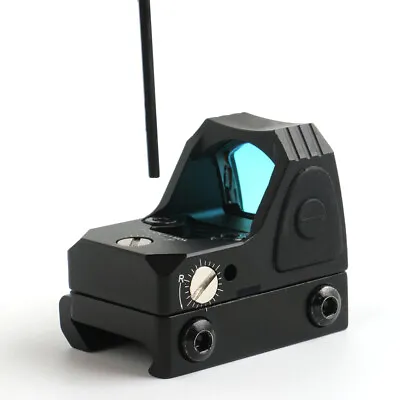 Mini Red Dot Tactical RMR Reflex Sight Scope For Pistol Glock 17 19 W/20mm Mount • $34.69