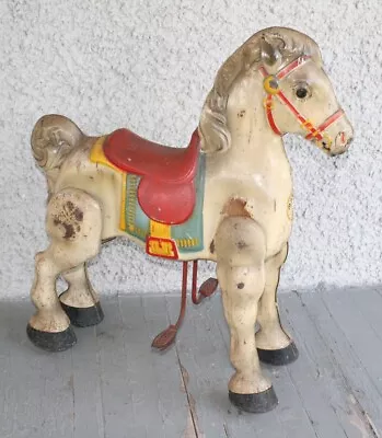 Antique MOBO Pedal Riding Horse. Pressed Steel Metal Mechanical Toy ENGLAND • $350