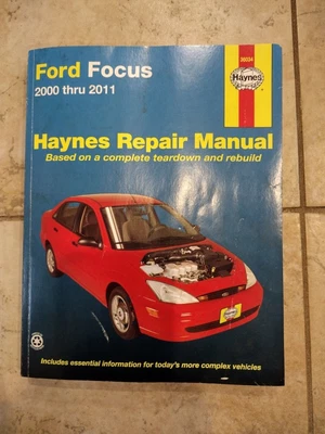 $8.99 • Buy Repair Manual Haynes 36034 Fits 2000 Through 2011 Ford Focus ISBN 9781620920008