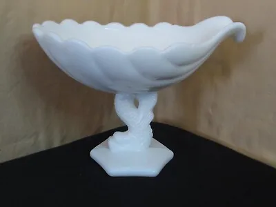 Westmoreland Milk Glass Stemmed Compote  W/ Spout Koi • $22.99