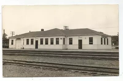 Brookfield MO Missouri Old RPPC Postcard Railroad Depot • $12.50